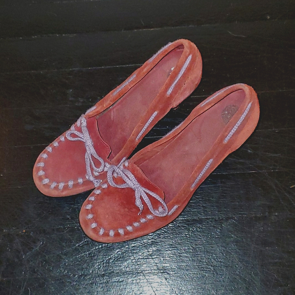Suede heels never been worn